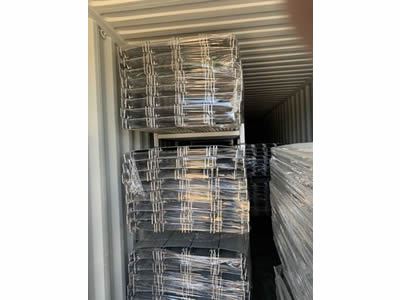 2 Containers of Ringlock Steel Planks already arrived in Corona, LA.