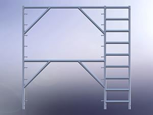 Apartment Scaffolding Frame with 18' Ladder